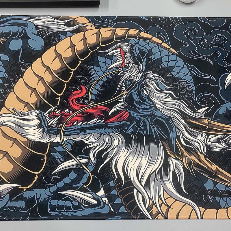Creative Dragon Pattern Extended Mouse Pad, Non-slip Large Mouse Pad, Suitable for Games, Desks, Computers 4