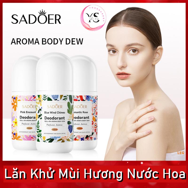 Lăn khử mùi nữ hương nước hoa SADOER 50ml – Thơm dịu, tự tin cả ngày, Nhẹ tênh, không rít dính