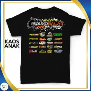 Kaos Anak Viral Sound System High Volume Horeg Distro Premium Fashion Baju Katun COmbed 30s Hitam Putih Navy