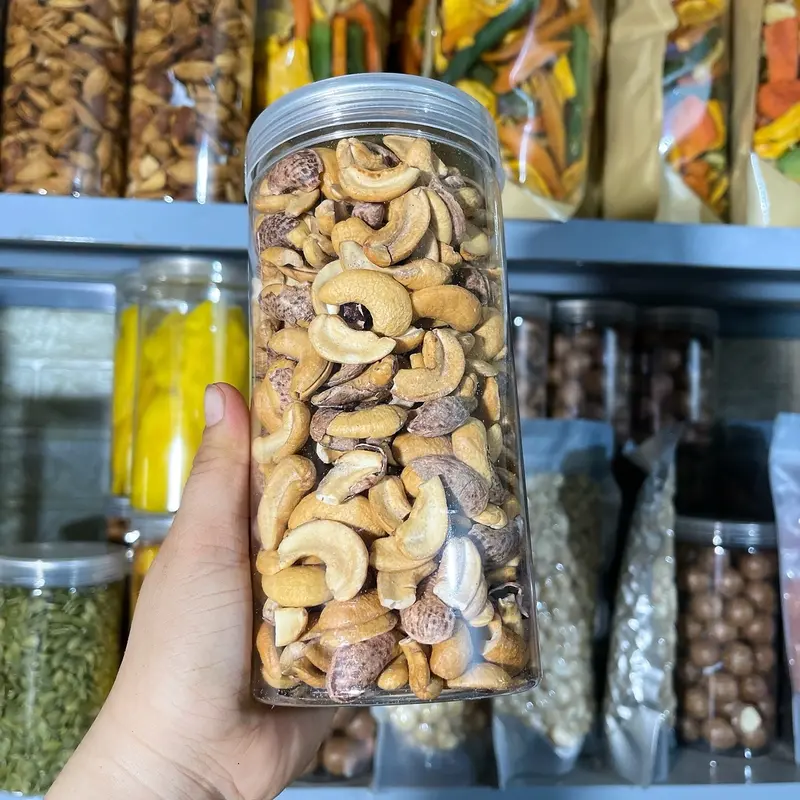 500gr hạt điều A cồ rang muối vỡ đôi còn lụa Ăn Vặt Food Snack Thức Ăn 5