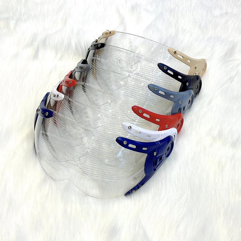 Kính Gắn Nón Bảo Hiểm 1/2 Và 3/4, Kính Gắn Mũ Có Ốc Hai Bên Như Hình