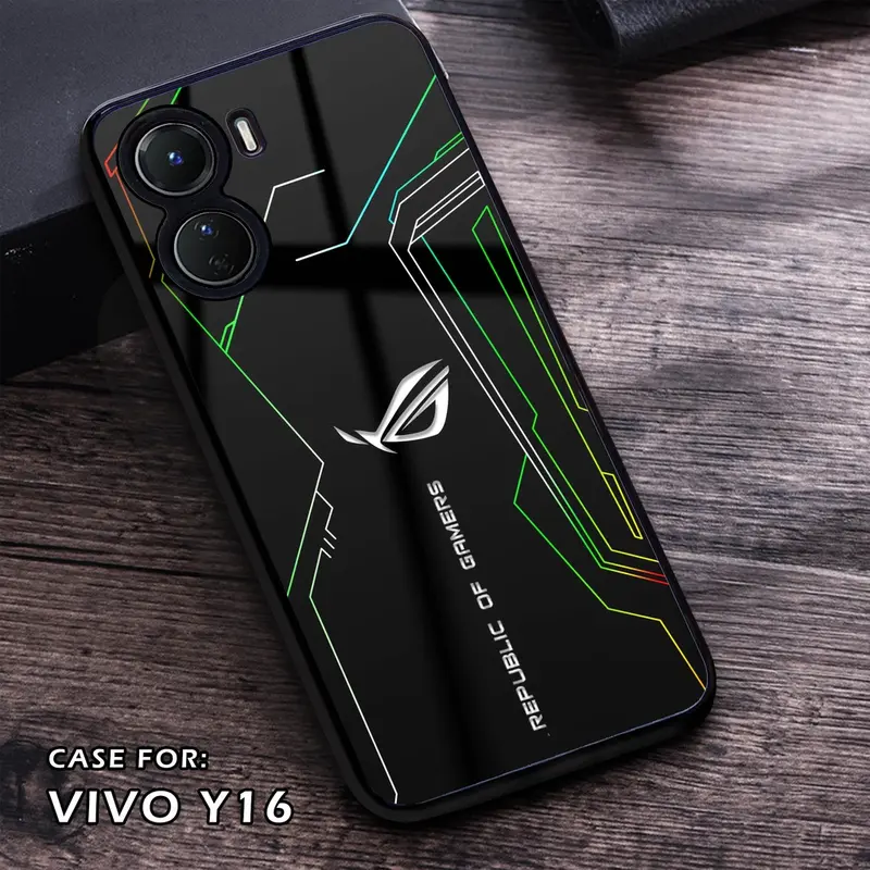 MAKMUR - Case Vivo Y16 - Fashion Case Motif ROG - Casing Vivo Y16 - Case hp Vivo Y16 - Pelindung hp - Case Handphone - Kesing hp - Hardcase - Softcase - Hardcase Glossy - Silikon hp 4