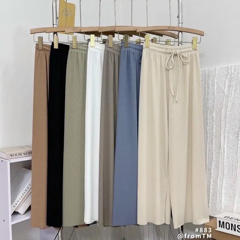 QUẦN ỐNG SUÔNG HÁCH DÁNG Nữ Pants quan ni