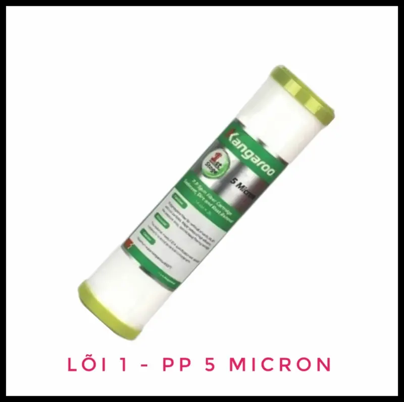 Bộ 5 lõi lọc nước Kangaroo Extra (Mẫu Mới) gồm 3 lõi số 1, 1 lõi số 2, 1 lõi số 3 - Hàng Chính Hãng 1