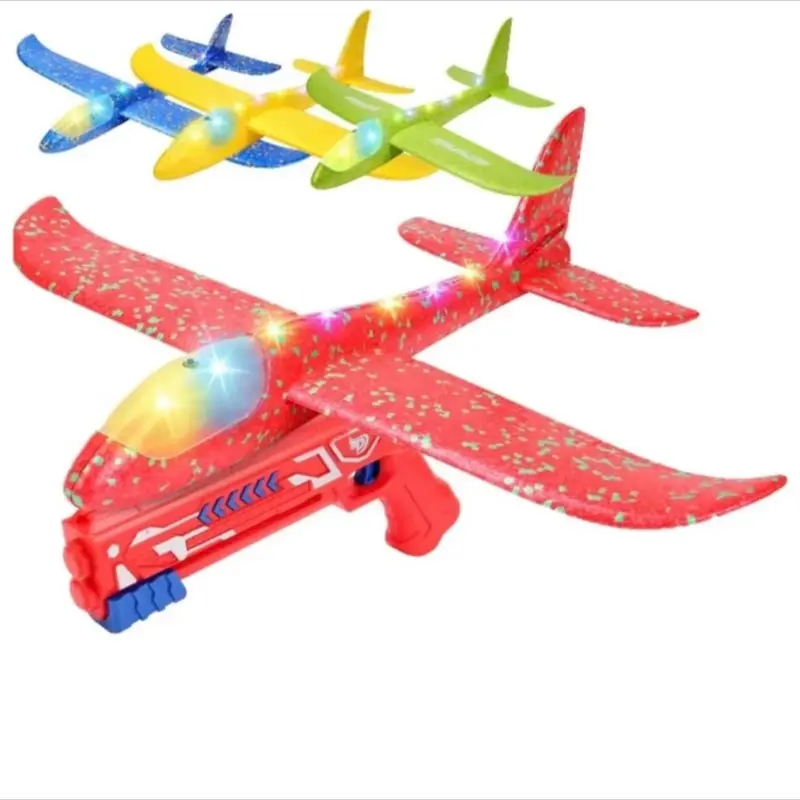 Đồ Chơi Vận Động Trẻ Em Bắn Máy Bay Xốp Có Đèn  Và Diều Ngoài Trời Toy 6