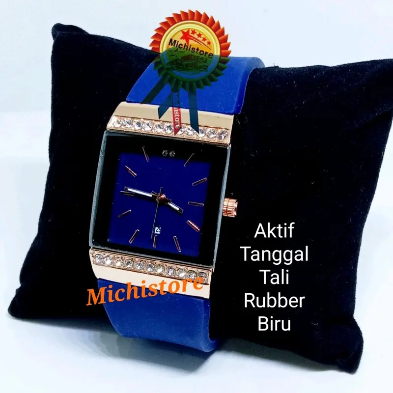 BISA COD, JAM TANGAN RUBBER WANITA ANALOG TANGGAL AKTIF Quartz 2