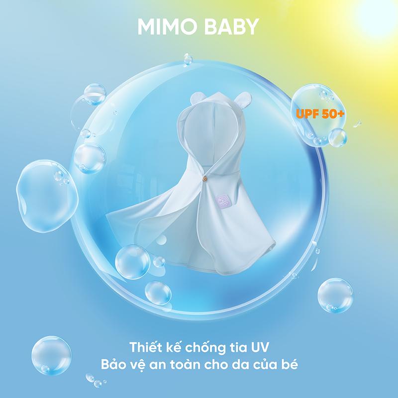  Áo choàng gấu chống nắng mùa hè cho bé  3-18m  siêu dễ thương mỏng thoáng khí chống tia cực tím QA274 Mimo Baby 