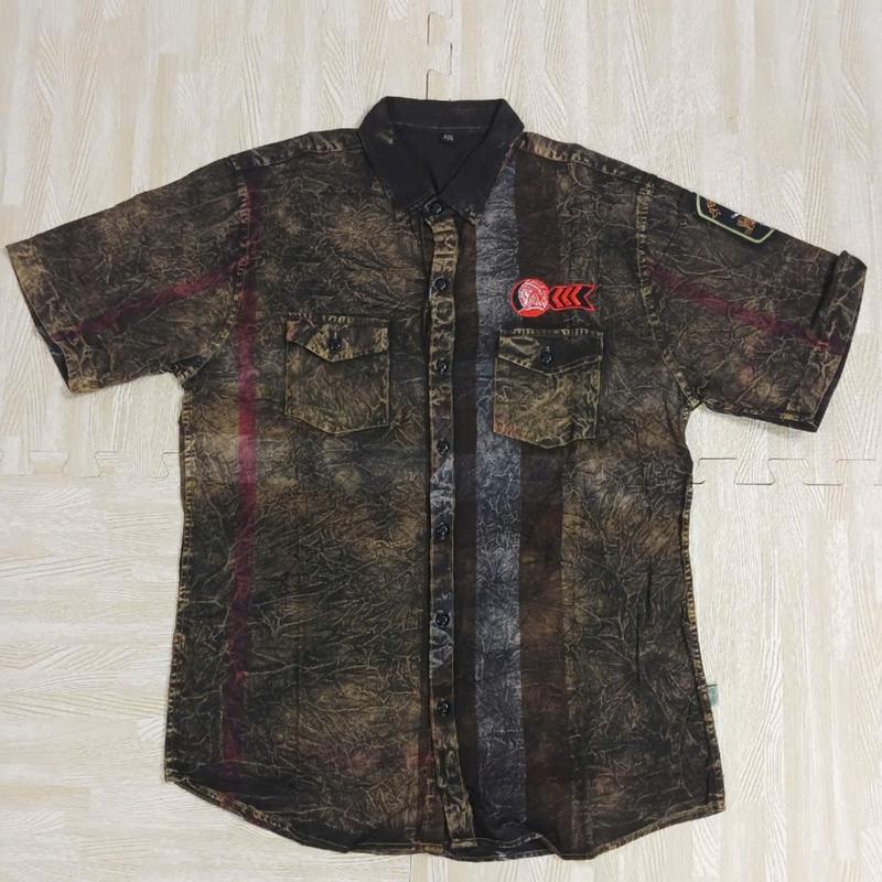 Áo sơ mi nam dep cổ tròn chất liệu vải cotton kate mềm mịn 2