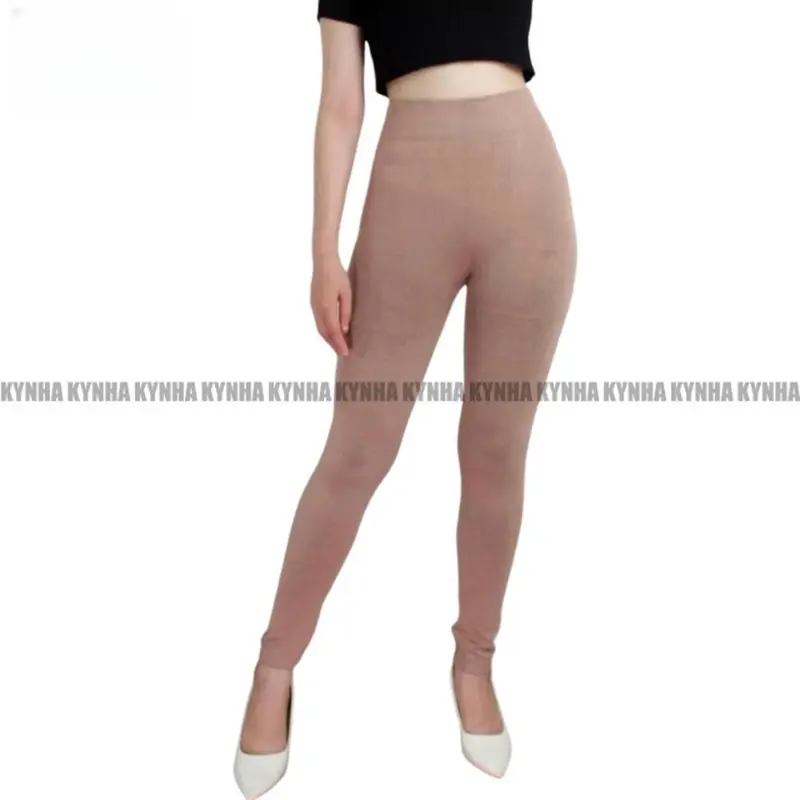 KYNHA Legging HW Wanita Polos Lembut Tebal Nyaman Celana High Waist Panjang Hitam Premium Dewasa  Katun Cewek Pendek 1