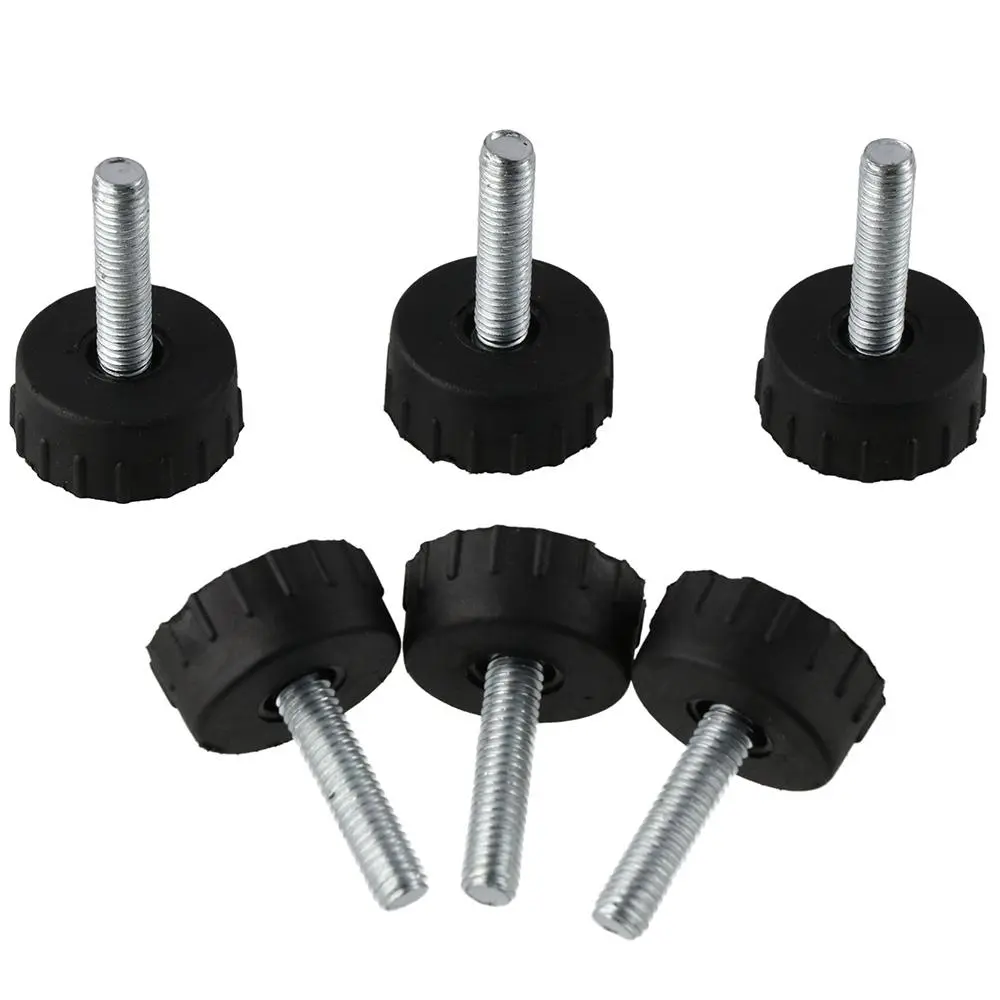 Adjustable Stainless Steel Furniture Feet Levelers Screw in Black & Foot Levelers Furniture Levelers for Chairs Tables Cabinet Patio Furniture
