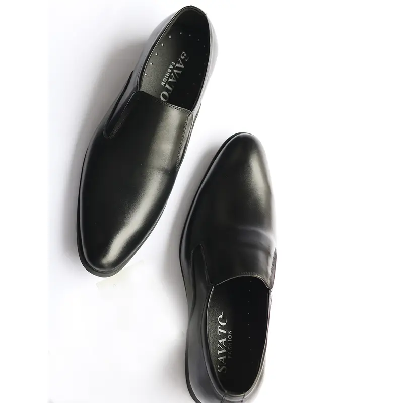 Giày Tây Xả Kho Da Mềm- Đế Khâu Bảo Hành 1 Năm, Mã CS06-2 PVC Nam Shoes 0