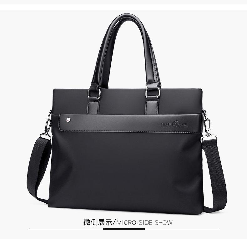 Product Introduction of Handbag Men's Business Casual Oxford Cloth Bag Men's Briefcase Nylon Canvas Men's Bag Shoulder Bag Computer Bag New 8