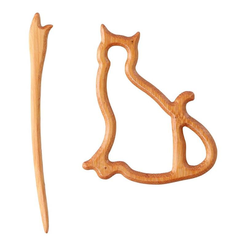 Cute Lovely Trendy Bird Animal Bear Rabbit Heart Clothing Accessory Women Brooch Wooden Brooch Fashion Jewelry 6