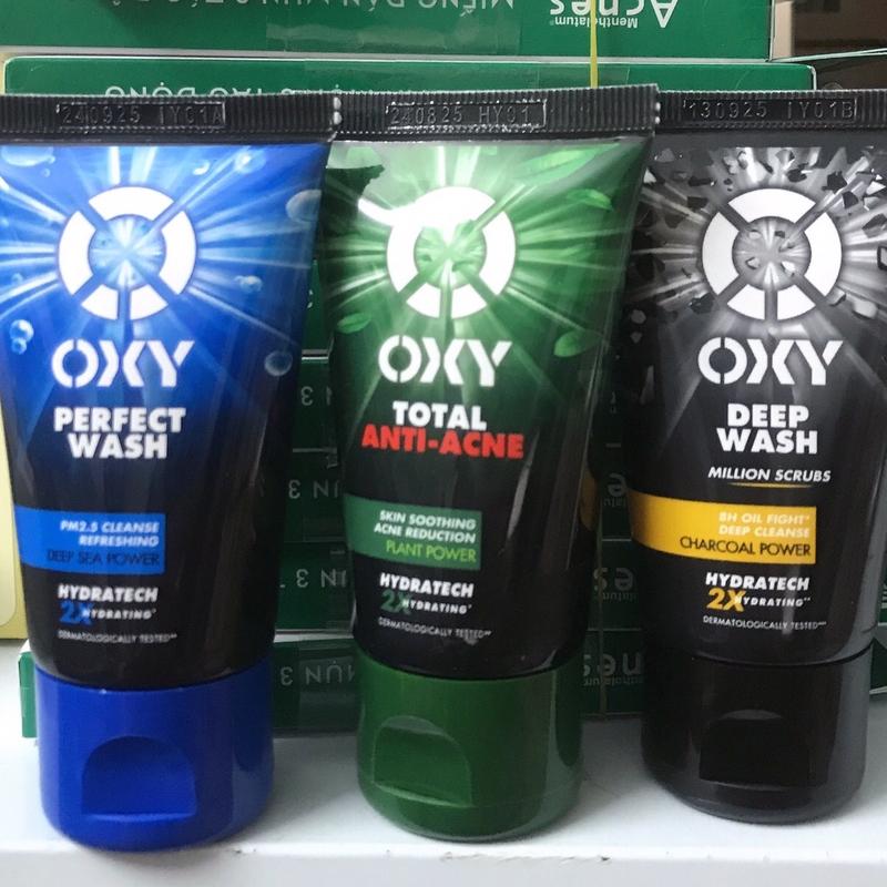 Combo 3 tuýt Sữa rửa mặt Oxy 25g mẫu mới Skincare Dưỡng Da Mặt