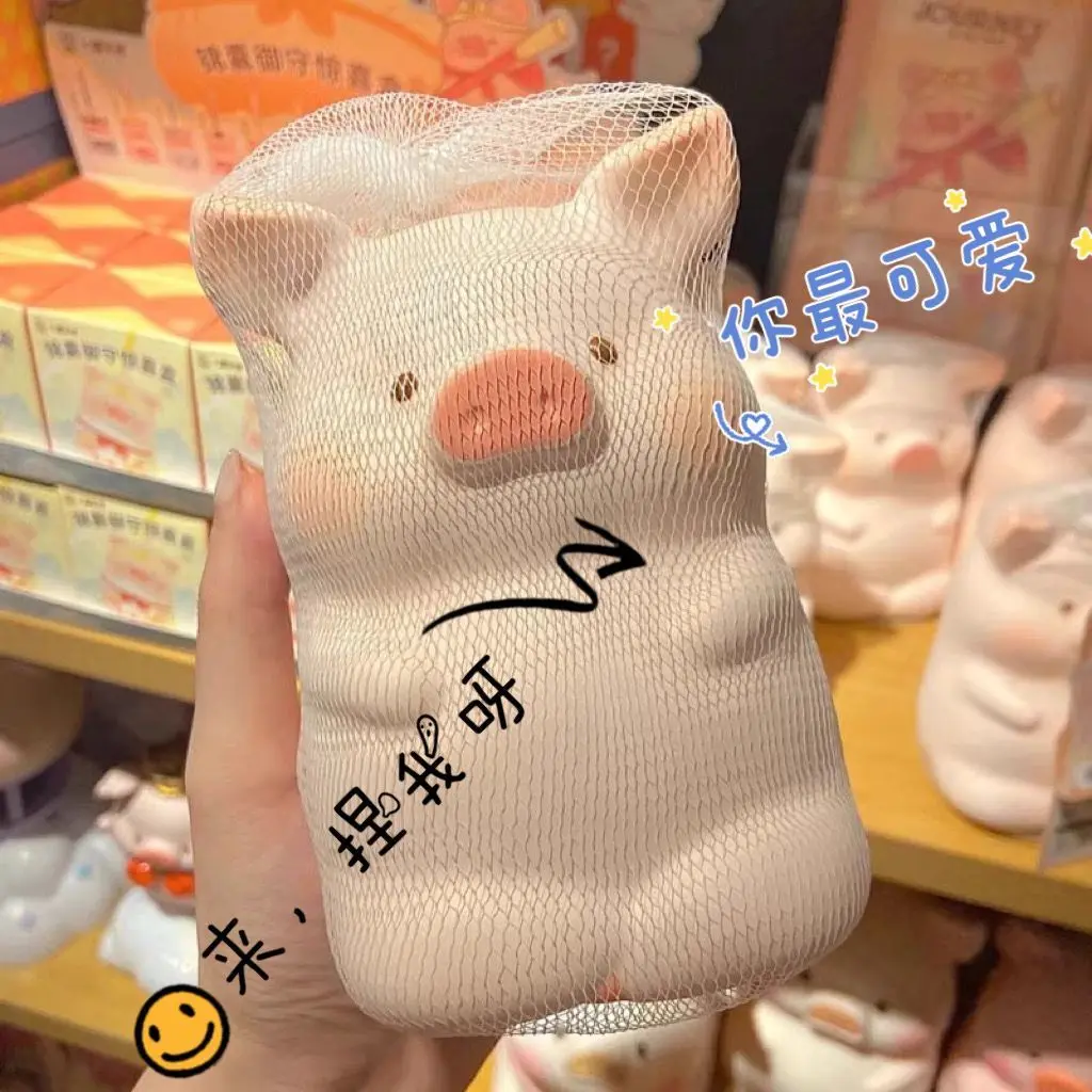 Lulu Pig Squeezing Toy Slow Decompression Toy Net Red Pig Doll Small Milk Blocks Dragon Hair Release Decompression