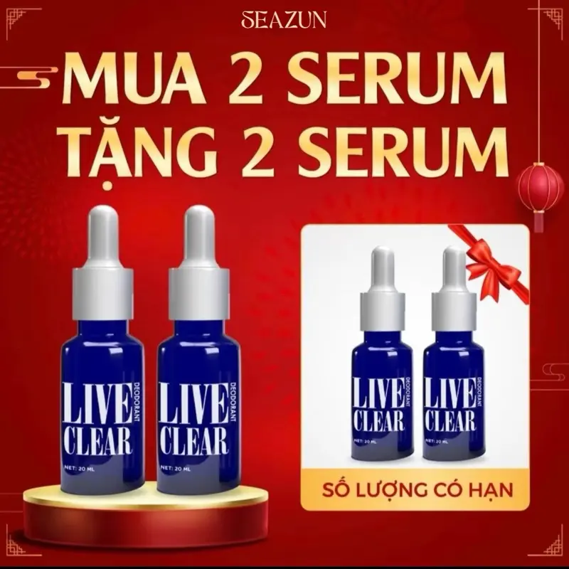Khuyến Mãi 2 Tặng 2 - Serum Nách Live Clear Hỗ Trợ Giảm Mồ Hôi Nách Mùi Thơm Nước >  Hoa Nữ