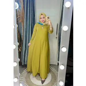 Gamis 110 stela crep jumbo dan standar