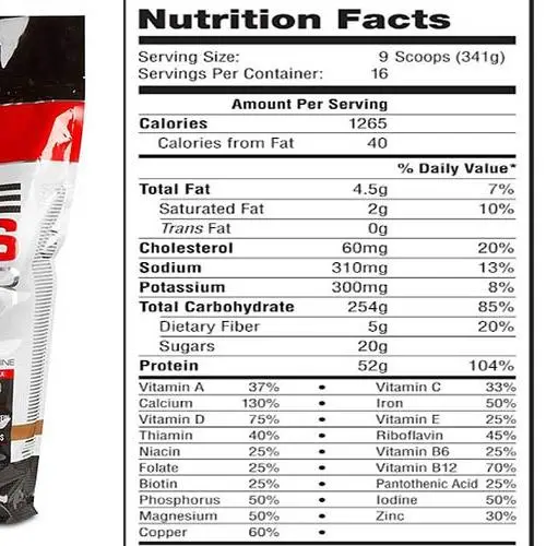 Túi dùng thử 1kg Sữa Labrada Muscle Mass Gainer (Chính hãng BBT phân phối) 2