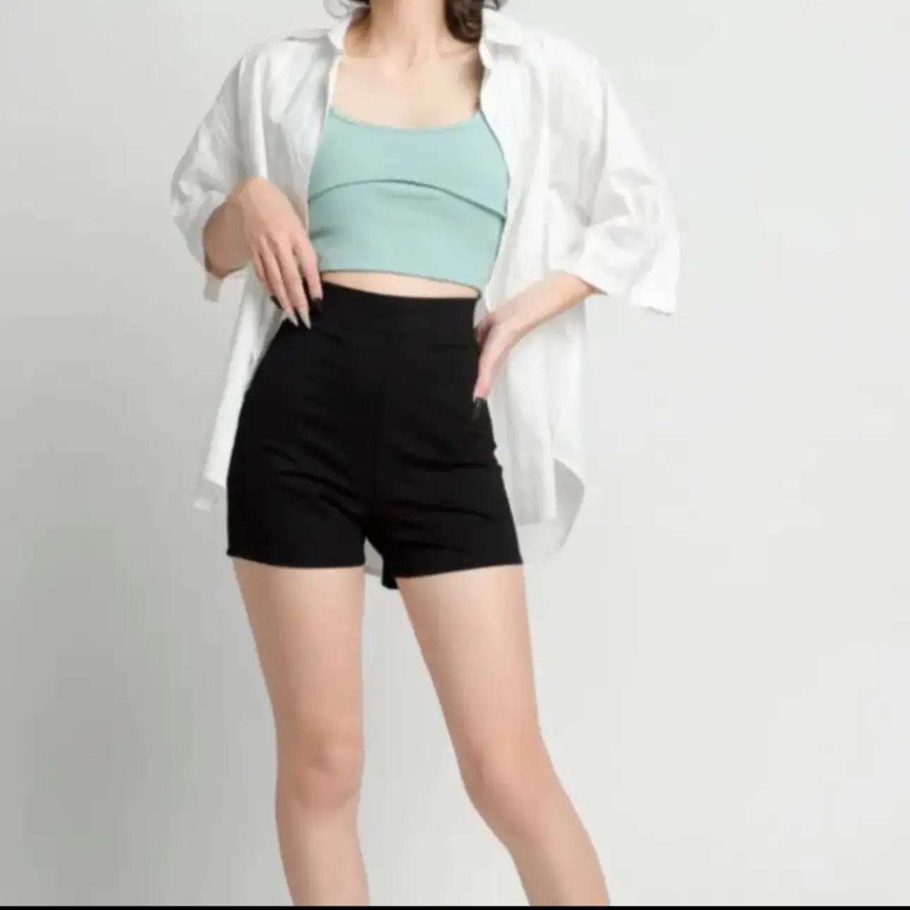 Combo 3 quần sooc đùi cuộn cotton co dãn thoáng mát Nữ Thun | BigBuy360 - bigbuy360.vn