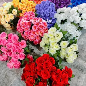 Bunga Mawar X6 Dekorasi Plastik untuk Dekorasi Rumah