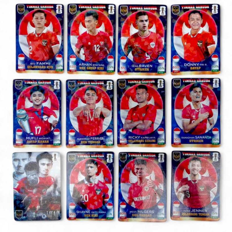 FOTO KOLEKSI PEMAIN TIMNAS INDONESIA / FOTO CARD TIMNAS INDONESIA HOLOGRAM / FOTOCARD HOLOGRAM 0