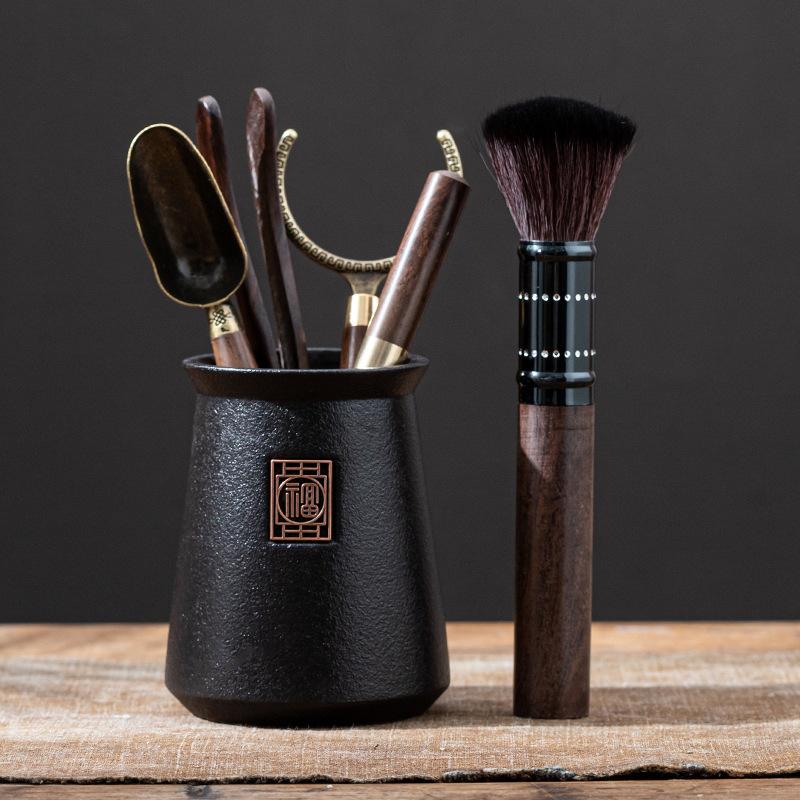 [ Trà Cụ 6 món ] Bộ Dụng Cụ Pha Trà Đạo - Ống gốm dao  trà