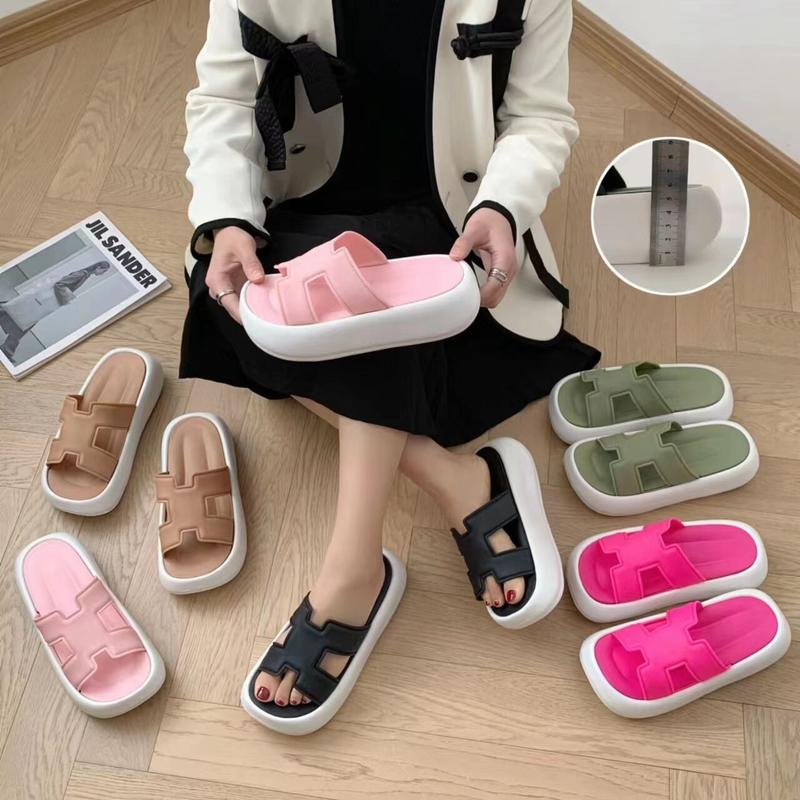 dép nữ, dép sandal đi biển, dép chữ h nữ dế cao 5cm mẫu mới 2025 Shoes Women GiàY