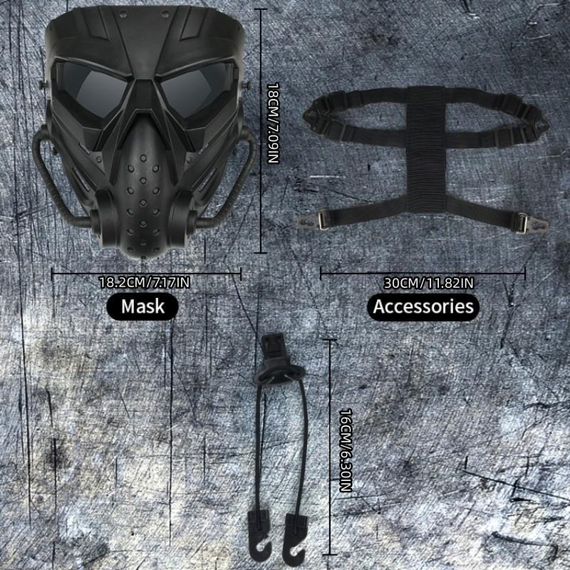 Tactical Mask, 1 Count Full Face Protective Mask with Adjustable Strap, Tactical Full Face Mask for Shooting Game, Self Defense Equipment Accessories 4
