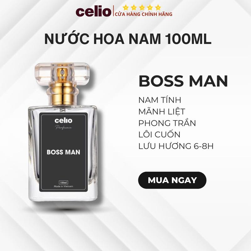 Nước hoa nam Celio Boss Man 10ml Dạng Xịt Thơm Body Hương Nam Tính Quyến Rũ Bí Ẩn Cosmetic Perfume Tinh Dầu