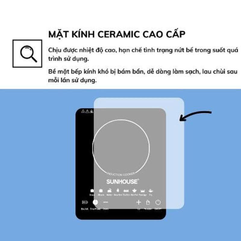 Product Introduction of Bếp Điện Từ Cảm Ứng Sunhouse Thế Hệ Mới SHD6011, Tặng Kèm nồi Inox, bếp điện đa năng, nồi lẩu,  Bếp Từ Công Suất 2000W,( Bảo Hành 12 Tháng) bếp  từ bếp  từ bếp  điện 46