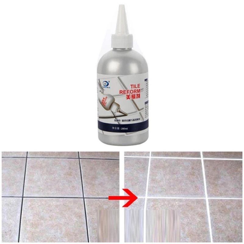 TILE REFORM WATERPROOF 150ML ANTI JAMUR AIR COATING PENGISI CELAH NAT KERAMIK DEMPUL LANTAI DINDING TEMBOK SERBAGUNA DI TEMPAT KERAMIK NAT 3