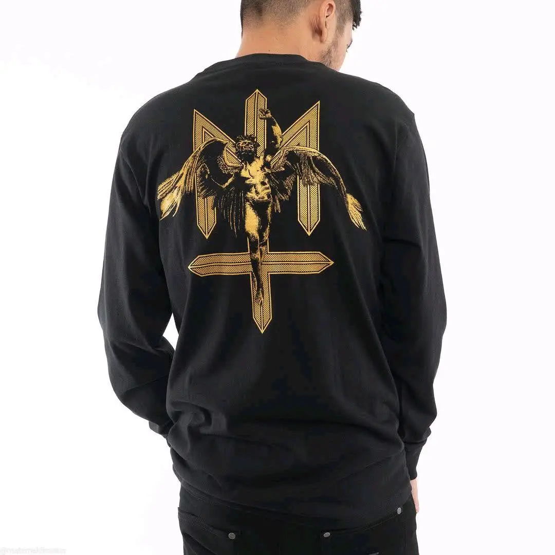 Maternal Disaster T-shirt Longsleeve Hitam katun Distro Pria Variasi
