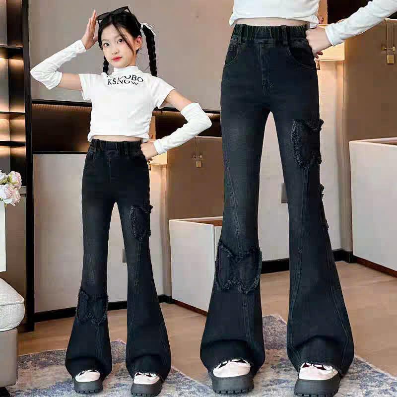 QUẦN JEAN LOE HÌNH BƯỚM 2 MÀU CHO BÉ GÁI CỰC KÌ PHONG CÁCH 5