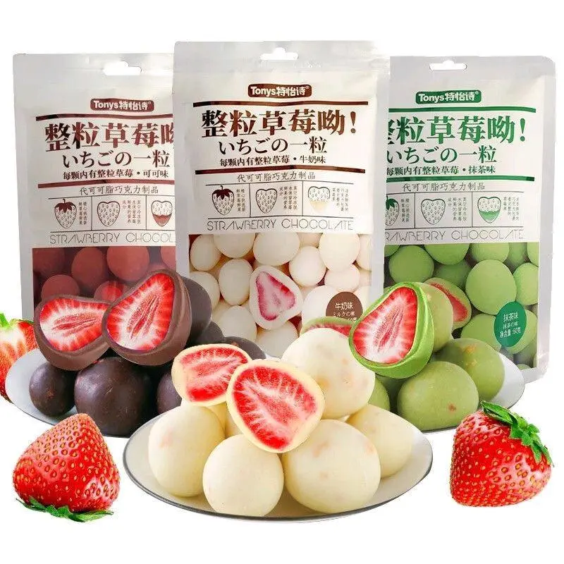 Snack Tonys Strawberry Coklat 60gr/Coklat Strawbery Permen