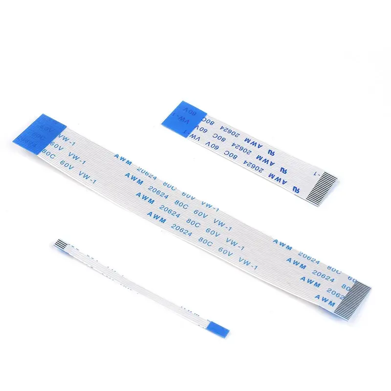 10PCs FFC FPC AWM 20624 80c 60V VW-1 flat flexible cable 0.5mm 4 5 6 7 8 10 12 14 15 16 18 20 22 24 26 28 30 32 40 50 55 60 P pin 100mm 200mm extension wire