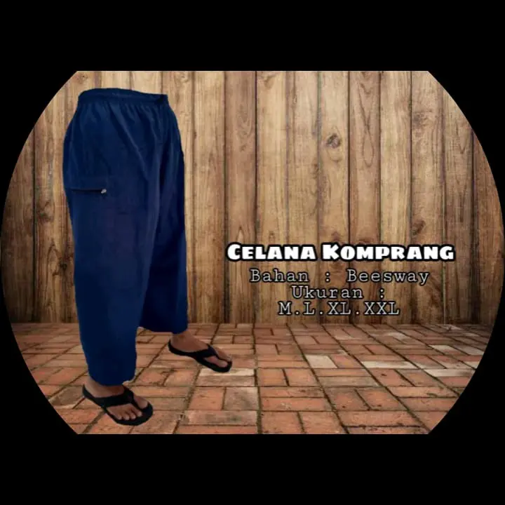 Celana komprang anak-Tanggung Hitam Putih abu navy Fashion