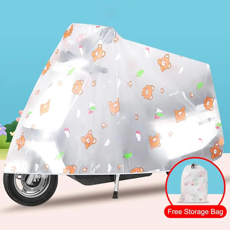 Motorbike Cover, Motorcycle Cover Anti Dust, Motorbike Cover Waterproof Outdoor Soft Lining, Moped Cover with Carry Bag, Motorbike Covers for Outside Storage UV Protector 220x120 cm 6