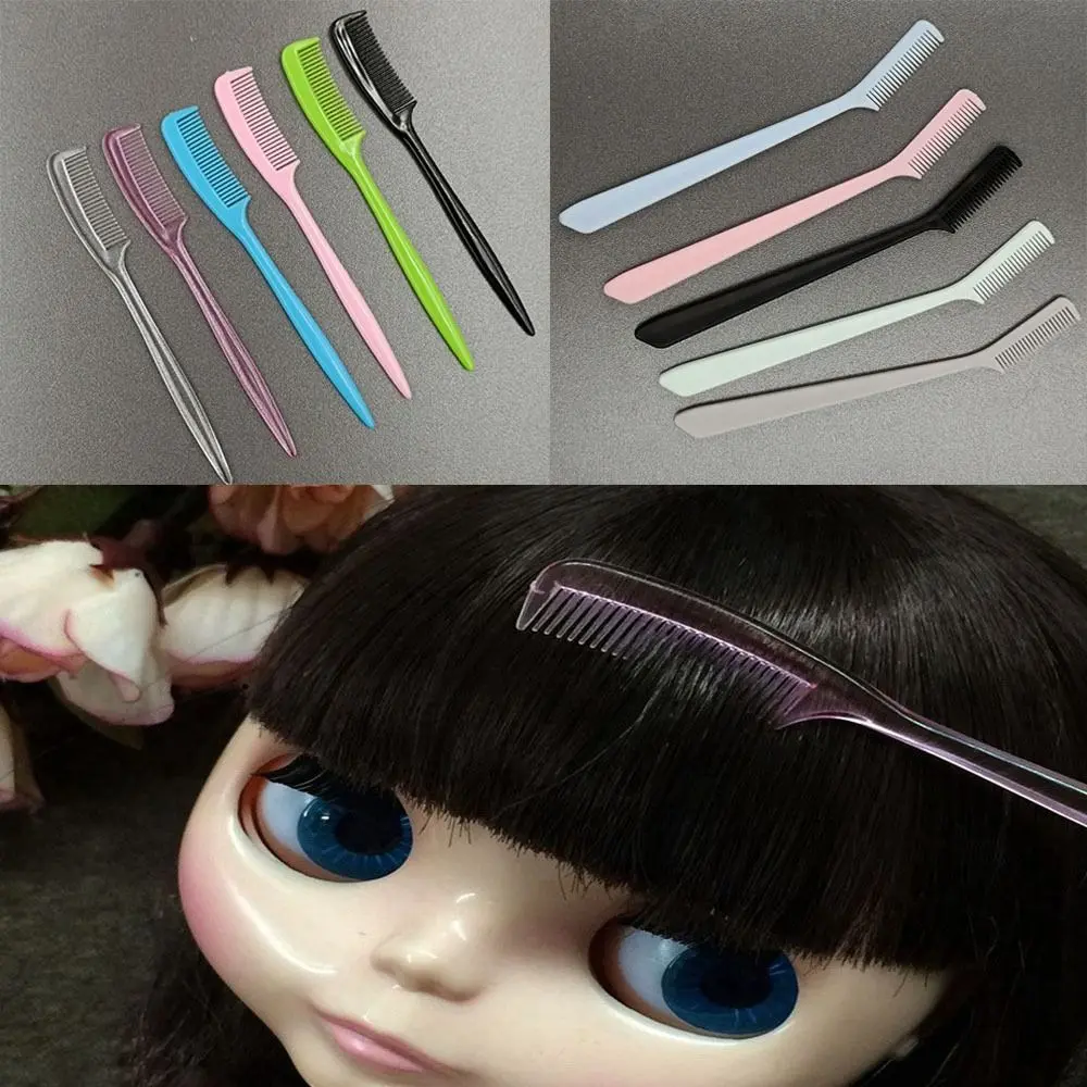 5pcs New 9cm/10.3cm/7.5cm Plastic Comb Cute Transparent Eyelash Eyebrow Comb Doll Mini Comb BJD Doll/1/3 1/4 1/6 1/8 Doll
