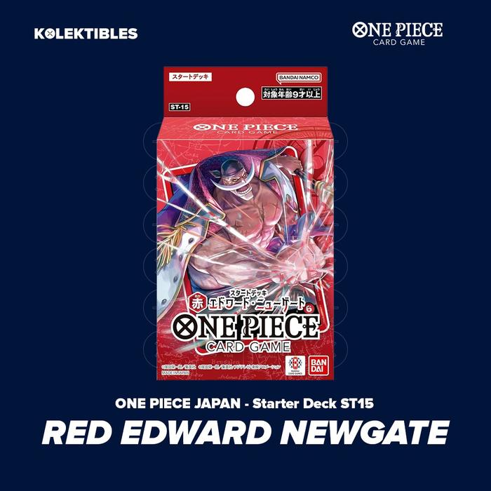 bandai one piece tcg: edward newgate starter deck [st15] Castle Games Magic: the Gathering, MTG, Pokemon, Piece, Singles, Commander ST15 - Red Edward Newgate