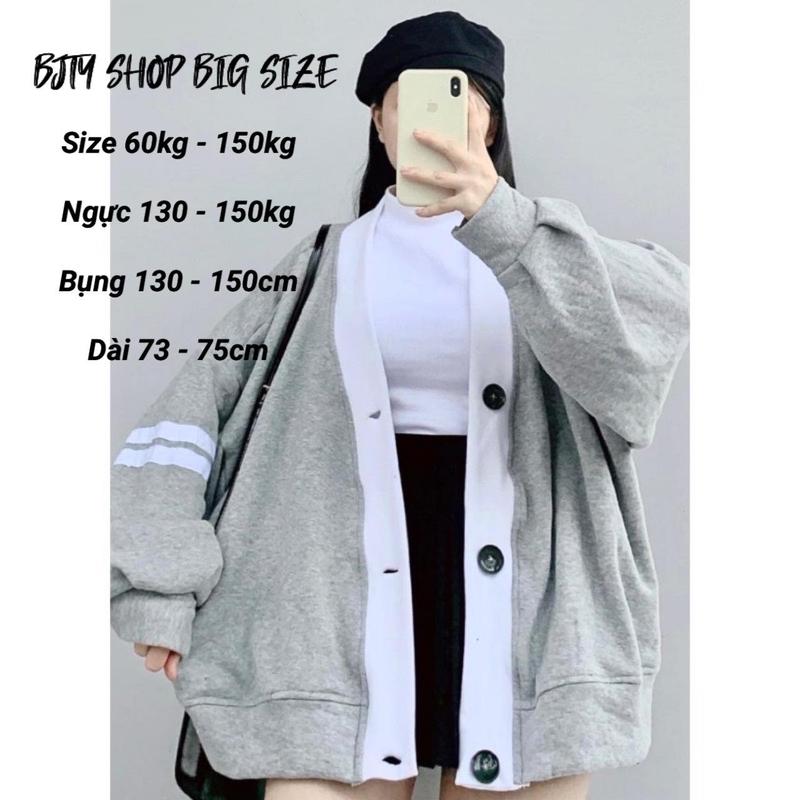 I BIG SIZE I KHOÁC CARDIGAN UNISEX NAM NỮ MÀU XÁM SIZE 50KG ĐẾN 135KG - BJTY SHOP BIG SIZE a o áokhoá cnữ hoodie polime áo hoodie hồng loang áo khoác gió quỳnh anh chỉ giặt tay đen viền nâu đậu xanh c giặt bằng nước lạnh zipper girl phố hoodie zip boxy gấ