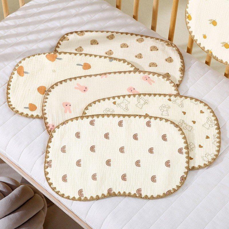 Gối Xô Sơ Sinh - Gối Xô 10 Lớp Muslin Phong Cách Hàn Quốc Cho Bé Mềm Mại Thấm…
