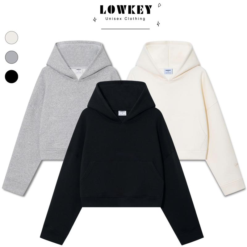 [XẢ KHO] K1010 LOWKEY - Áo HOODIE Form BOXY Vải Nỉ Bông THÊU TAY  Mềm Mại, Ấm Áp
