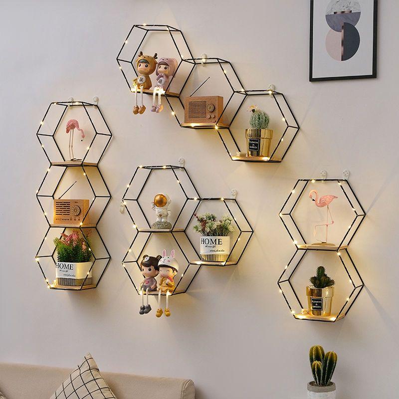 Giá Để Đồ Gắn Tường, Không Cần Đục Lỗ, Thiết Kế Tối Giản Và Sáng Tạo, Phong Cách Bắc Âu, Thích Hợp Để Trang Trí Tường Phòng Khách Phòng Ngủ Và Phòng Ăn, Giá Để Đồ Phòng Decor Đựng Sách Kệ Sách Trưng Bày Decor Phòng 6