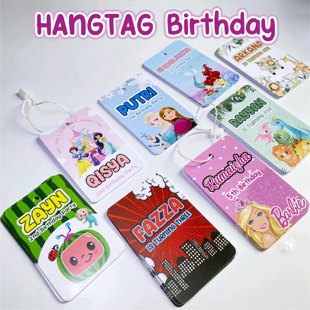 Hangtag Ulang Tahun untuk Hampers Bingkisan ultah