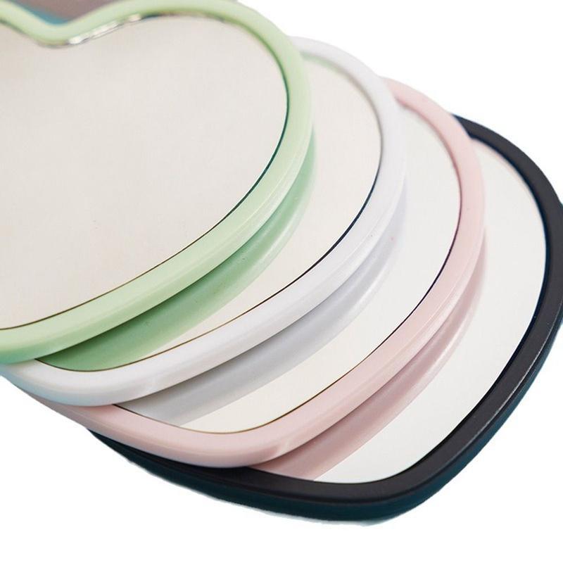Product Introduction of Simple Single-sided Heart-shaped Mirror Handheld Little Handheld Mirror High-definition Beauty Make-up Mirror Cosmetic 10