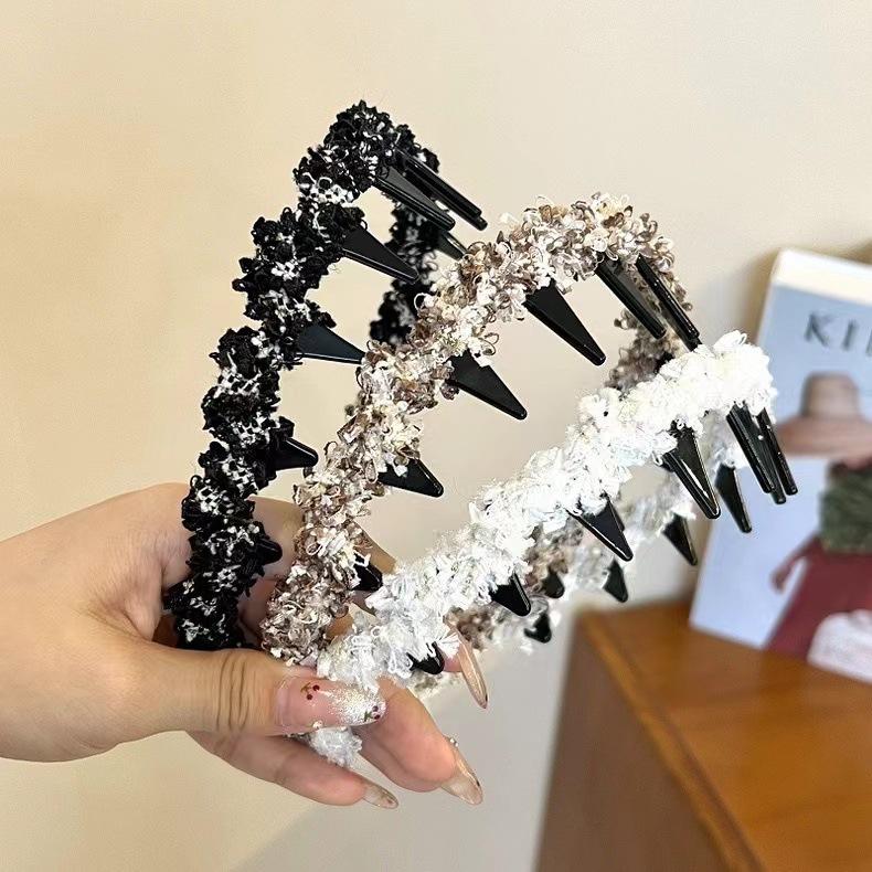 Lược Răng Ngọt Ngào Phong Cách Hàn Quốc, Thiết Kế Chống Trượt, Băng Đô Sành Điệu, Thanh Lịch Như Cô Dâu, Phụ Kiện Tóc Dễ Phối Đồ Women Nữ