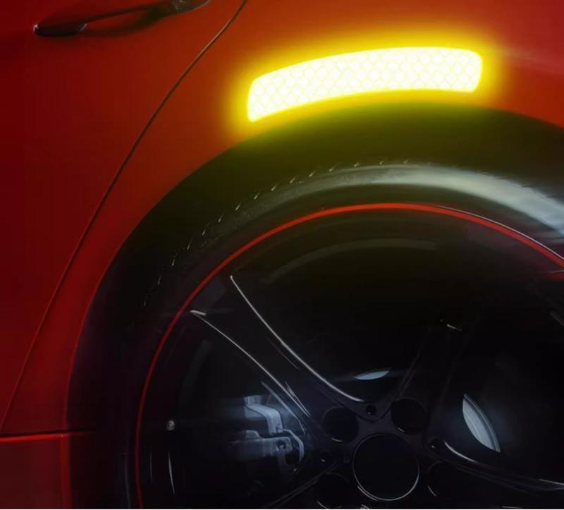 Product Introduction of Reflective car sticker electric motorcycle night anti-collision bicycle sticker helmets decorative sticker 5