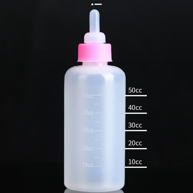 Product Introduction of 60ml Pet Milk Bottle Set Pet Silicone Milk Bottle Dog and Cat Feeding Water dispenser Pet Supplies 5