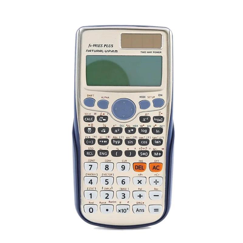 Product Introduction of Brand New  FX-991ES-PLUS  Original Scientific Calculator  417 Functions for High School University Students Office Coin Battery 40