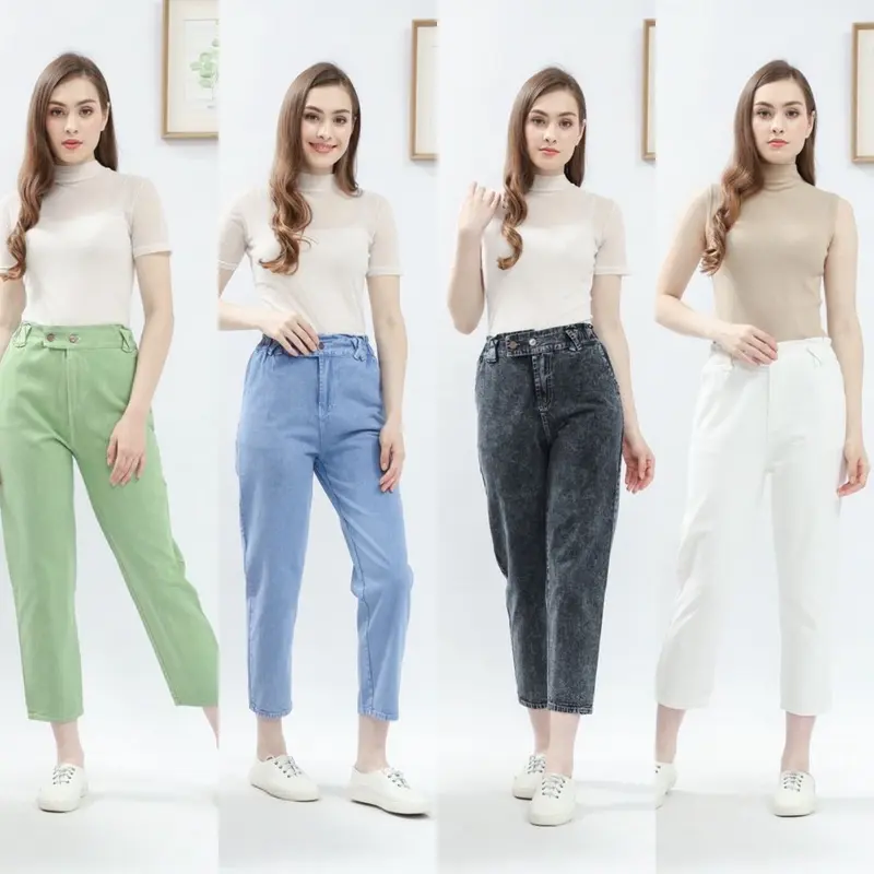 CELANA JEANS BOYFRIEND KOREAN STYLE 1